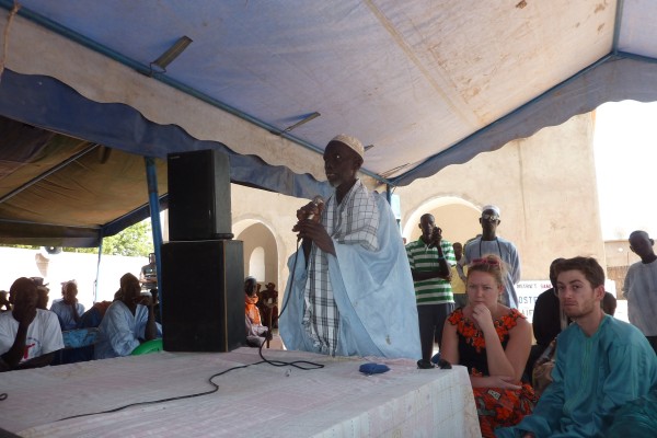 Inauguration: discours du chef du village